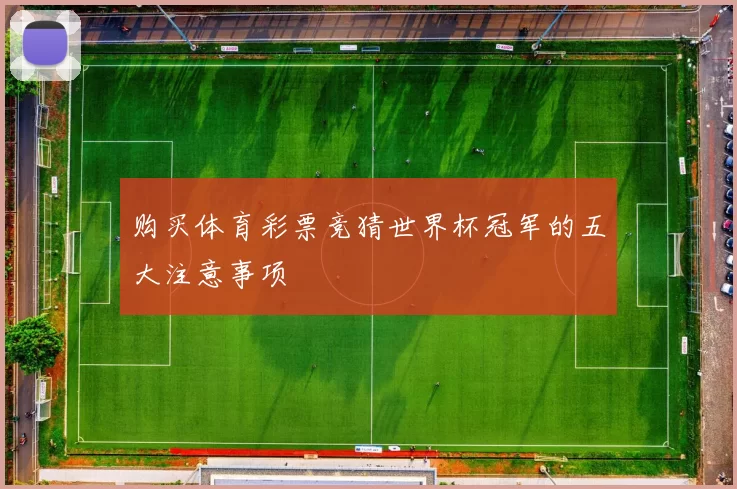 购买体育彩票竞猜世界杯冠军的五大注意事项