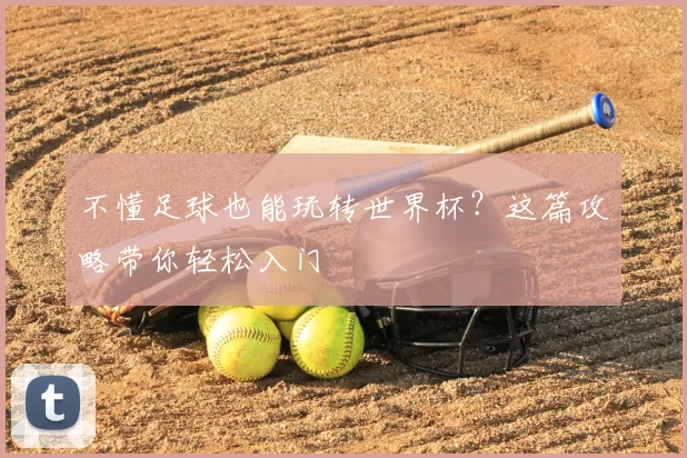 不懂足球也能玩转世界杯？这篇攻略带你轻松入门